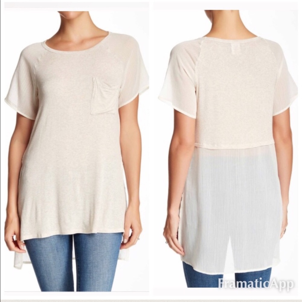 Bobeau Tunic high-low tunic top